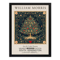 Cuadro Decoracion Arbol Navidad William Morris Navidena 2 Marco Negro