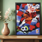 Cuadro Copa Del Mundo Futbol Fifa 2026 Póster Oficial Ciudad Toronto Canada Negro
