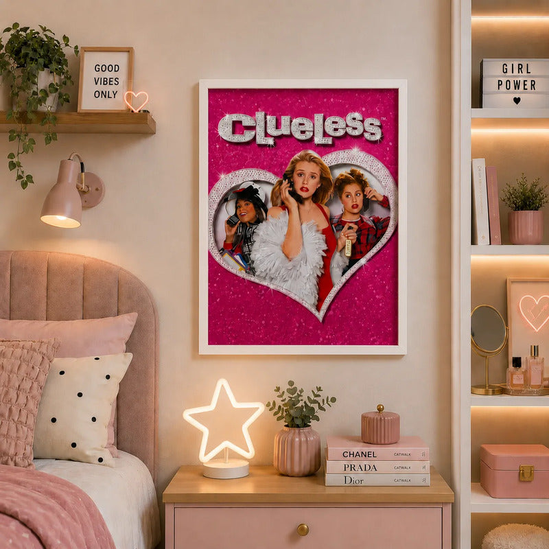 Cuadro Clueless Pelicula Ni Idea Beverly Hills Coleccion Marco Blanco