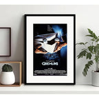 Cuadro Gremlins Gizmo Steven Spielberg Poster Con Paspartú Gremlins 1 Negro