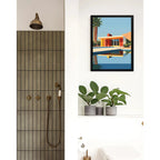 Cuadro Arquitectura Moderna Bauhaus Proyectos De Decoracion Casa Oasis Moderno David Hockney Negro