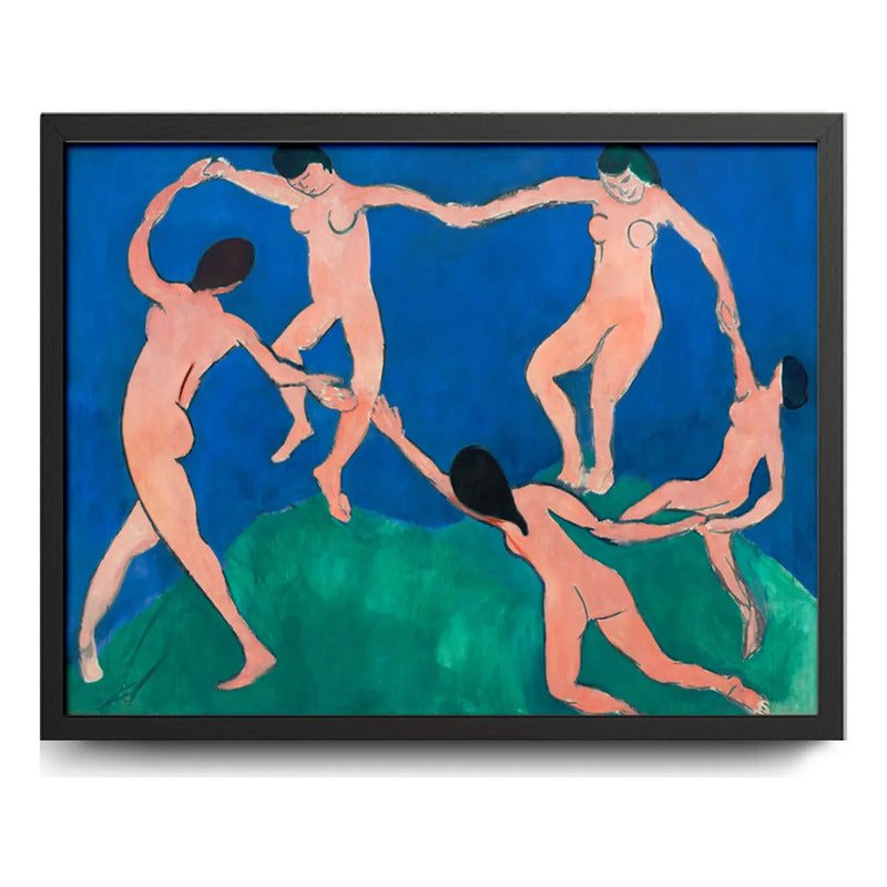 Cuadro Matisse La Danza Danse Arte Pink Abstracto Decoracion Marco Negro