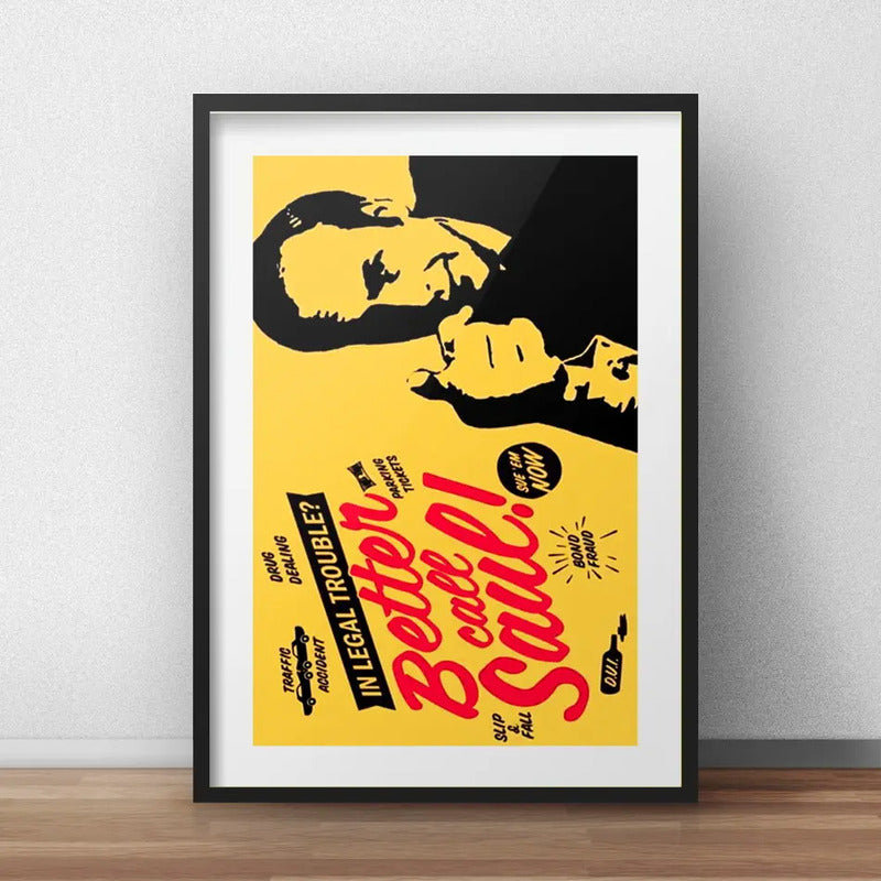 Cuadro Better Call Saul Frases Serie Breaking Bad Paspartú Marco Negro