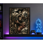 Cuadro Resident Evil Village Game Lady Dimitrescu Videojuego Marco Negro