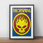 Cuadro The Offspring Punk Rock Decoracion Con Paspartú Marco Negro