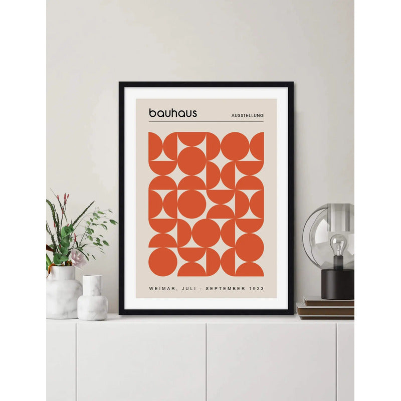 Cuadro Bauhaus Arte Avant-garde Abstracto Moderno Decoracion Bauhaus 3 Negro
