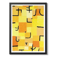 Cuadro Paul Klee Arte Obras Pintor Exposición Decoracion Signs In Yellow Marco Negro