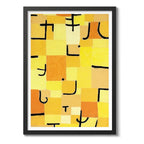 Cuadro Paul Klee Arte Obras Pintor Exposición Decoracion Signs In Yellow Marco Negro