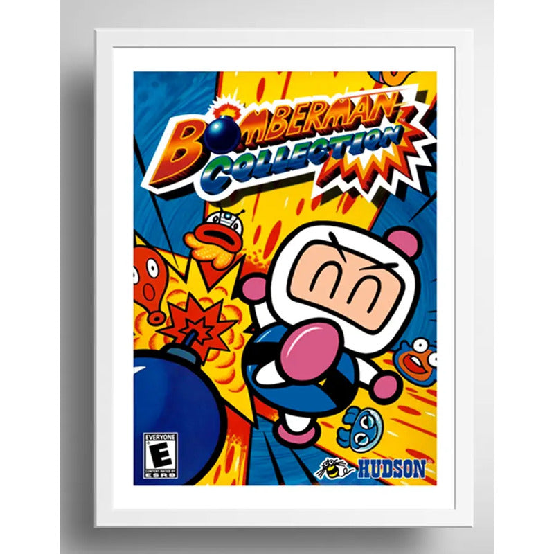 Cuadro Bomberman Game Videojuego Nintendo Decoracion Geek