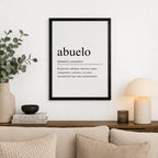 Cuadro Living Dormitorio Definicion Significado Abuelo Marco Negro