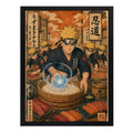 Cuadro Naruto Chef De Sushi Arte Japones Cocina Anime Geek Marco Negro
