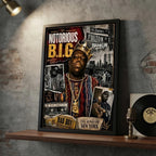 Cuadro The Notorious Big Rap Hip Hop The King Of New York Marco Negro