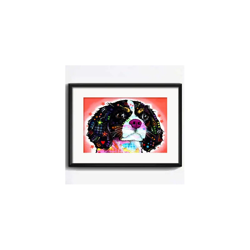 Cuadro Perro Pop Art Todas Las Razas Decoracion Con Paspartú