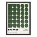 Cuadro Para Living Cocina Estudio Decoracion Moderna Green Bauhaus Color Verde Con Marco Negro
