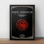 Cuadro Casas De Game Of Thrones Juego De Tronos Decoracion