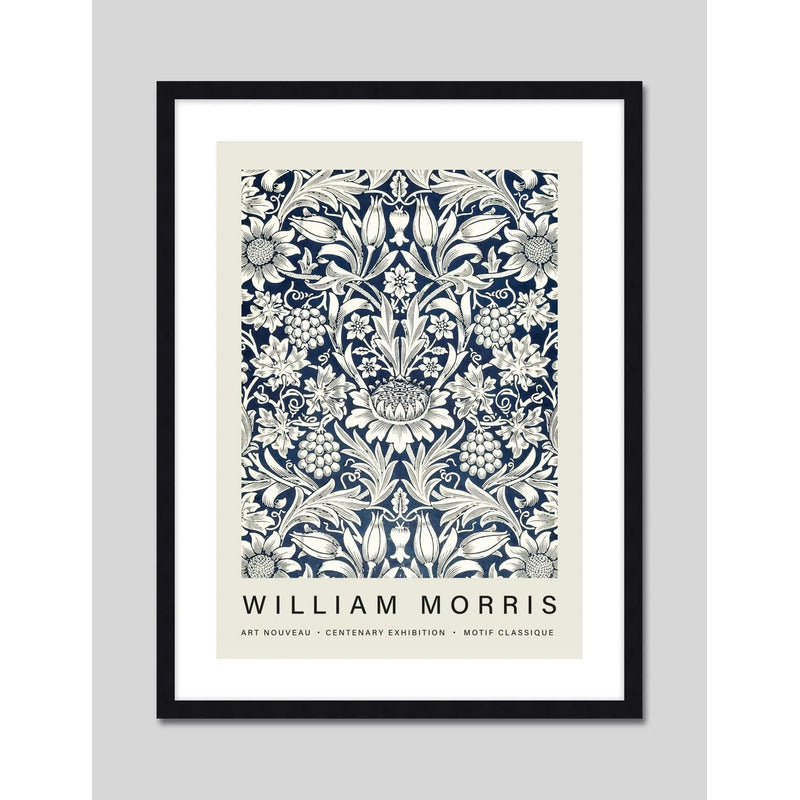 Cuadro William Morris Arts & Crafts Arte Obra Sunflower Marco Negro