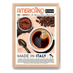 Cuadro Cafe Americano 1942 Italia Cocina Vintage Marco Oak Marco Marrón Claro