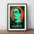 Cuadro Ludacris Pop Art Rap Rapper Decoracion Con Paspartú Marco Negro