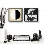Set 2 Cuadros Hilma Af Klint Arte Abstracto Museo Buda Cisne Marco Negro
