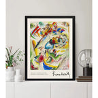 Cuadro Living Kandinsky Dreamy Improvisation Abstracto Arte Marco Negro