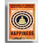 Cuadro Meditacion Buda Happiness Pop Art Zen Yoga Decoracion