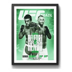 Cuadro Ufc Fight Peleas Famosas Retro Mma Deporte Coleccion Ufc Fight Night 77 Vitor Belfort Vs Hendo Negro