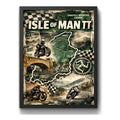 Cuadro Isle Of Man Moto Gp Circuito Carrera Pista Autodromo Marco Negro