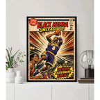 Cuadro Kobe Bryant Black Mamba Comics B1 Baloncesto Deportes Marco Negro