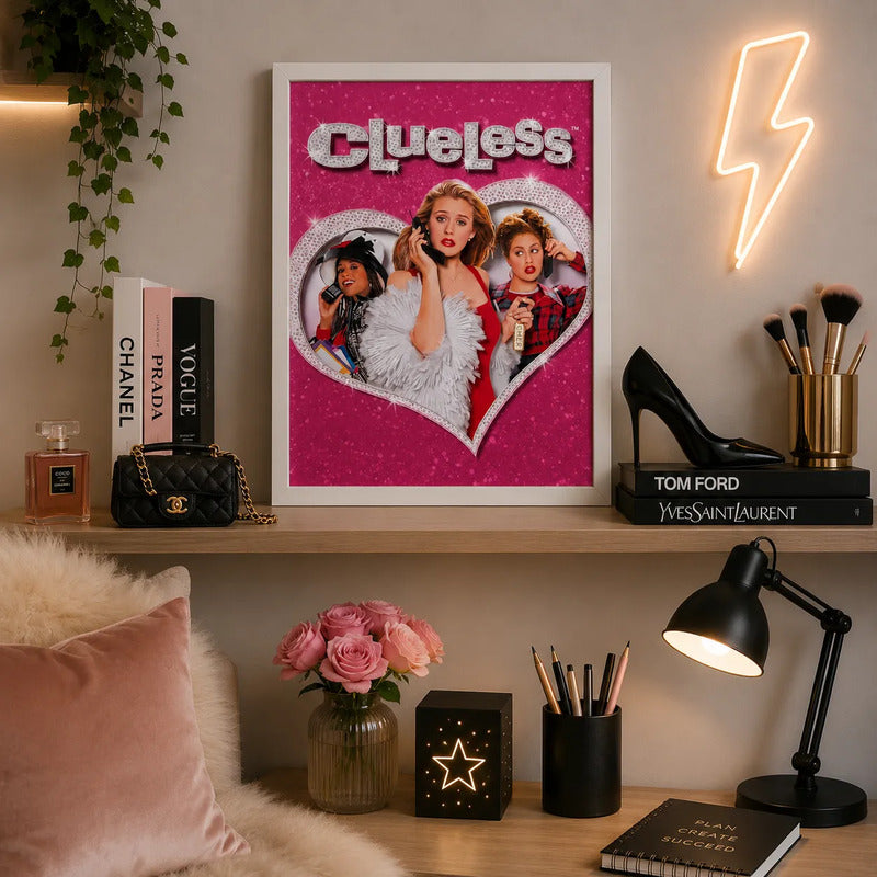Cuadro Clueless Pelicula Ni Idea Beverly Hills Coleccion Marco Blanco