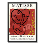 Cuadro Para Living Cocina Estudio Decoracion Moderna Red Matisse Apollinaire Color Rojo Con Marco Negro