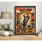 Cuadro Kobe Bryant Black Mamba Comics B1 Baloncesto Deportes Marco Negro