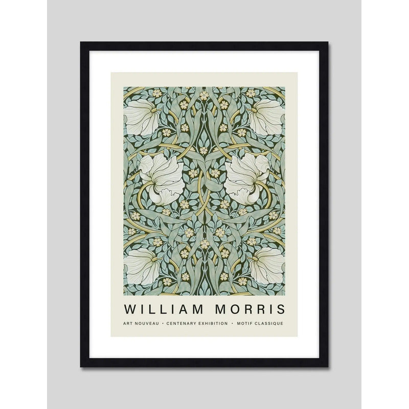 Cuadro William Morris Movimiento Arts & Crafts Pinturas Arte Pimpernel Negro