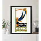 Cuadro Copa Del Mundo Futbol 1930 Uruguay Campeonato Retro Marco Negro