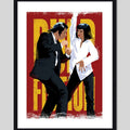 Cuadro Pulp Fiction Danza Pelicula Tarantino Cine Decoracion Marco Negro