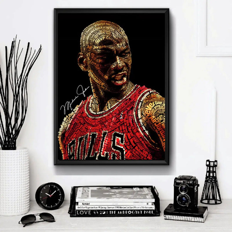 Cuadro Michael Jordan Frases Basket Nba Chicago Bulls