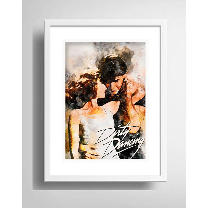 Cuadro Dirty Dancing Pelicula Cinema Decoracion Con Paspartú