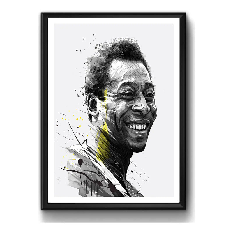 Cuadro Pelé Pop Art Fútbol Jugador Brasil Club Decoracion