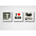 Set 3 Cuadros Love Rio Amo Rio De Janeiro Ciudad Decoracion