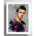 Cuadro Lionel Messi Pop Art Fútbol Jugador Club Decoracion