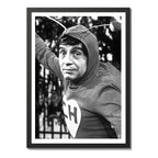 Cuadro Chapulin Colorado El Chavo Del 8 Serie Tv Retro Foto Marco Negro