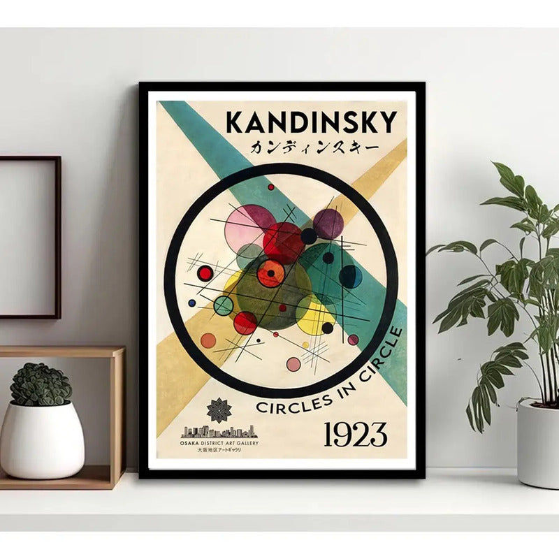 Cuadro Kandinsky Circles Osaka 1923 Exposicion Galeria Arte Marco Negro