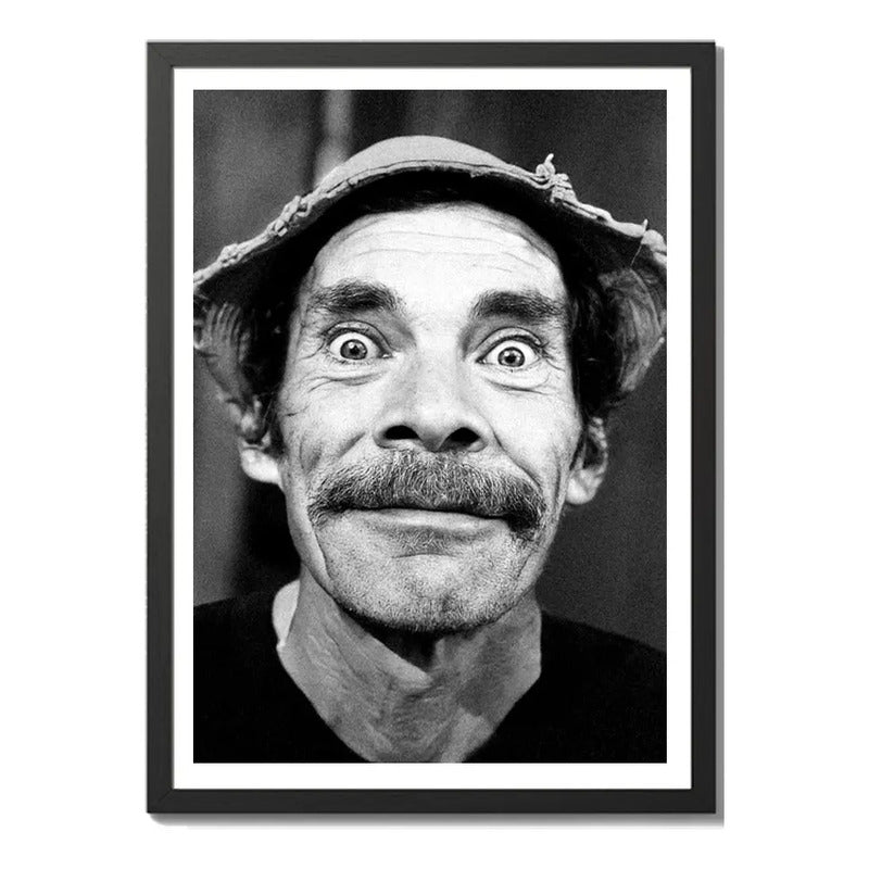 Cuadro El Chavo Del 8 Chapulin Don Ramon Chesperito Serie Don Ramon Con Marco Negro