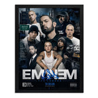 Cuadro Eminem Rapero Rap Hip Hop Slim Shady Arte Vintage Marco Negro