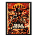 Cuadro Red Dead Redemption Videojuego Ps Art Game Decoracion Marco Negro