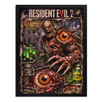 Cuadro Resident Evil 2 G-virus Game Playstation Videojuego Marco Negro