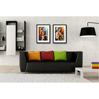 Set 2 Cuadros Eric Clapton Jimi Hendrix Pop Art Con Paspartú