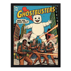 Cuadro Ghostbusters Comics Cazafantasmas Pelicula Arte Retro Marco Negro