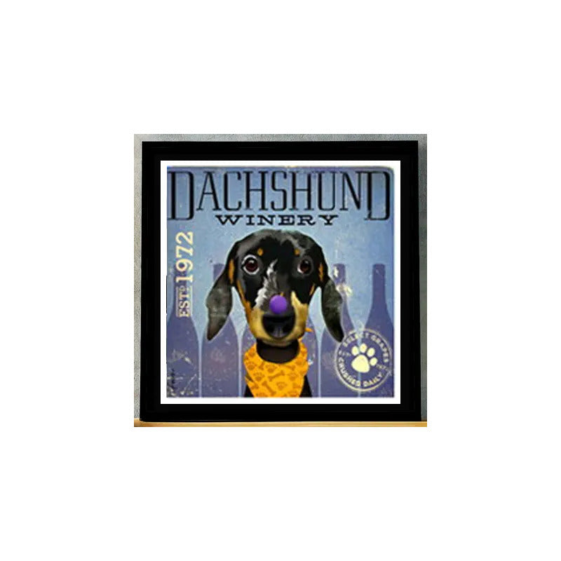 Cuadro Perro Cafe Pop Art Todas Razas Mascota Pet Decoracion
