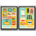 Set 2 Cuadros Cocina Escandinavo Kitchen Decoración Hogar