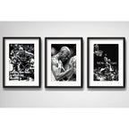 Set 3 Cuadros Michael Jordan Basket Frases 53x43cm Paspartu Marco Negro